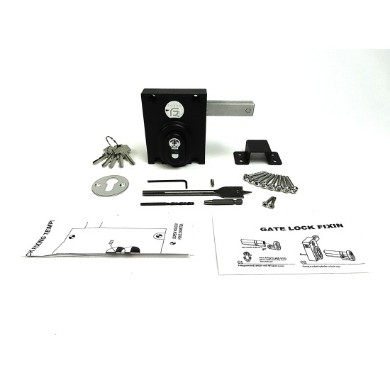 Sonra Long Throw Dead Lock - Single & Double Locking Euro Cylinder | 50mm & 70mm Gates